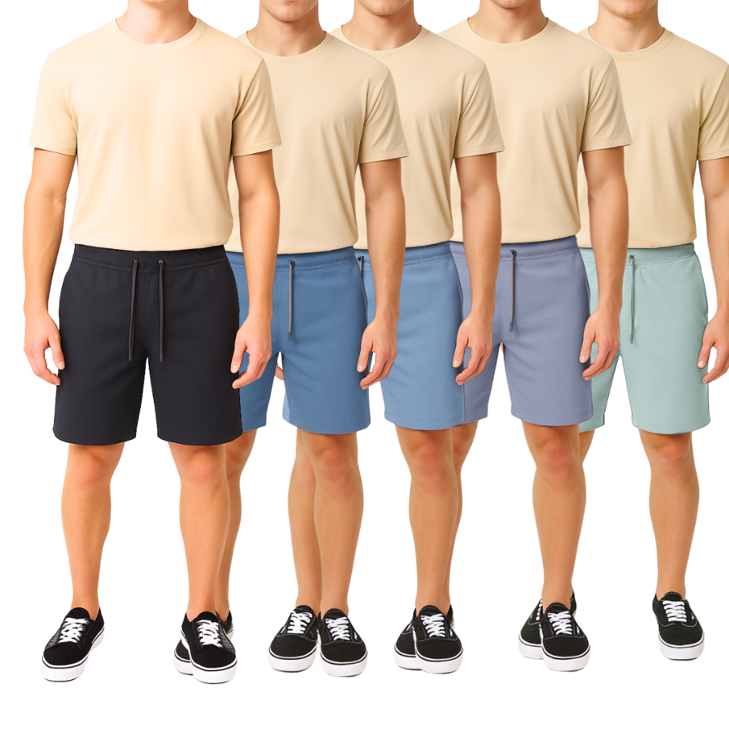 Kit 5 Bermudas Confy Masculina — Praticidade, Conforto e Estilo em um Só Kit