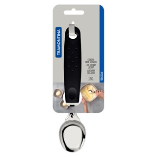 Pegador Concha Colher Sorvete Açai Tramontina Inox Cabo Preto em Oferta na Shopee