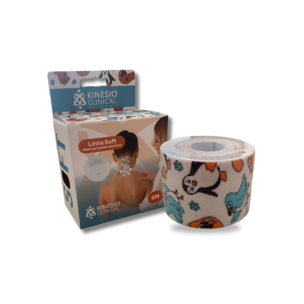 Bandagem Elastica Kinesio Clinical SOFT 5cm x 6m - Bichinhos