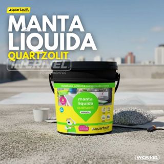 Manta Impermeabilizante 18KG Branco Quartzolit Lajes Concreto Telhas Coberturas Sem Trânsito em Oferta na Shopee