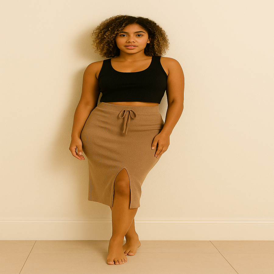 Saia Lara Linda é a escolha perfeita para quem busca estilo Ideal para: passeios, trabalho,  etc.