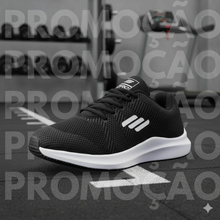 Tênis O2X Masculino e Feminino Academia Leve e Confortável para Corrida e Caminhada