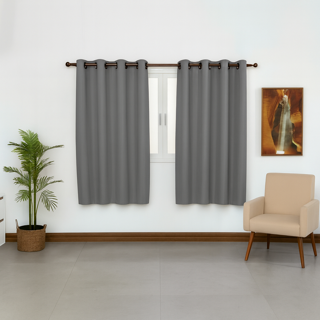 Cortina blecaute janela 2,00m x 1,50 sala quarto blackout pvc várias cores em Oferta na Shopee