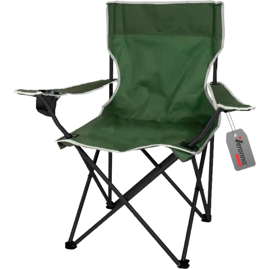 Cadeira Dobrável Suporte Copo Camping E Pesca Com Bolsa Veronna em Oferta na Shopee