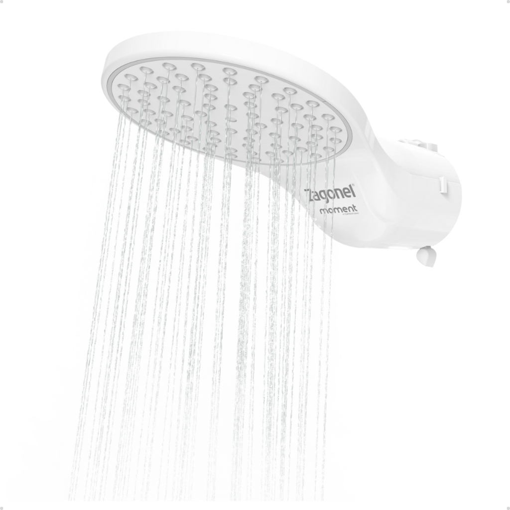 Chuveiro Ducha Moment Zagonel 4 Temperaturas Branco Banheiro Elegante Resistente Relaxante Moderno em Oferta na Shopee