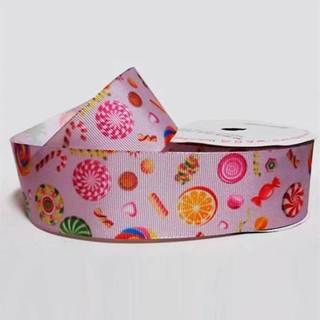 Fita Gorgurão EST. R.1665/38/165 - Pirulitos Rosa - 10m - Sinimbu em Oferta na Shopee