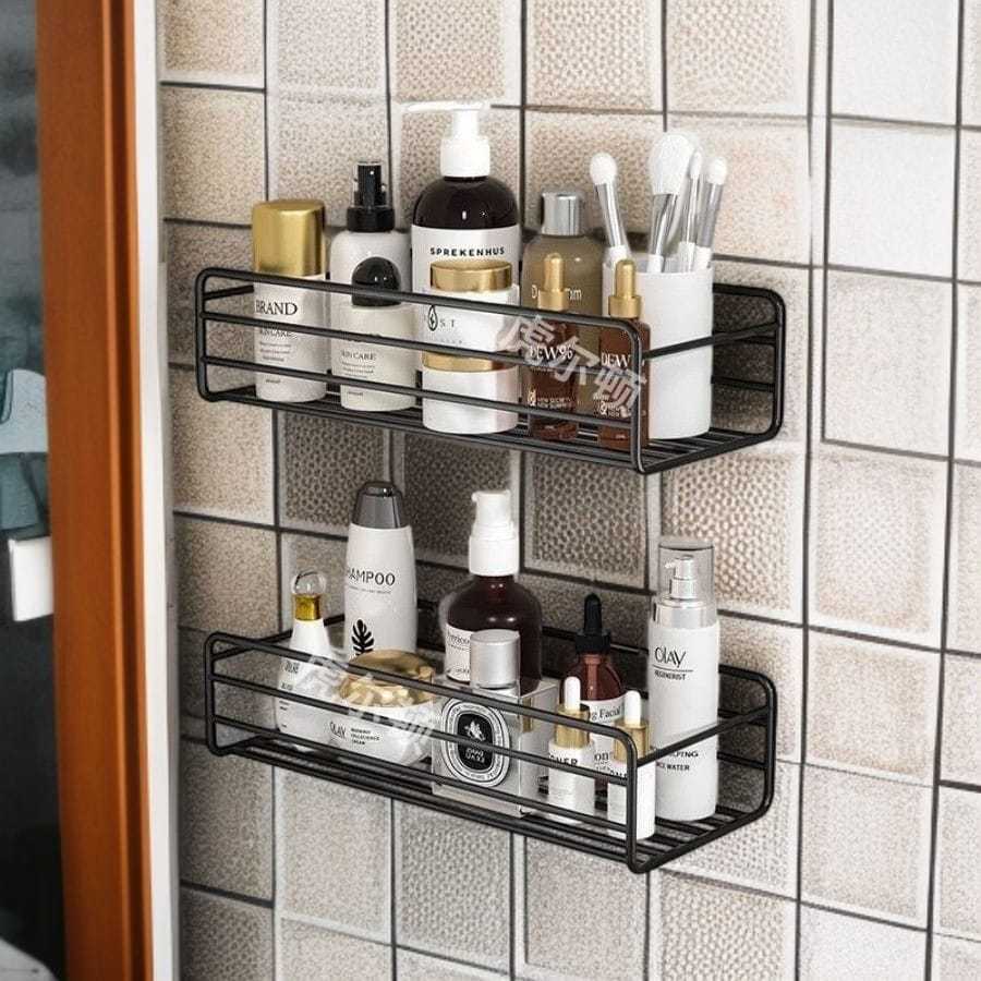 Kit 2 Prateleiras Adesivas Sem Furo – Banheiro, Cozinha e Lavanderia em Oferta na Shopee