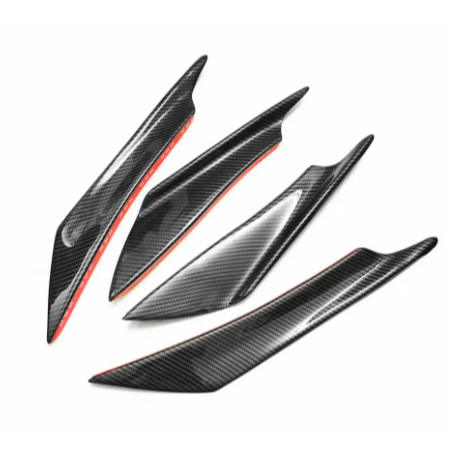 Spoiler Dianteiro com Divisor e Canard para Mitsubishi Lancer EVO X (2008–2017) em Oferta na Shopee