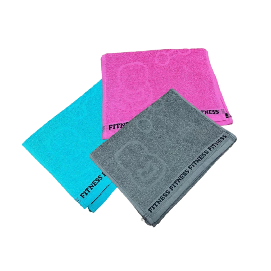 Kit 3 Toalhas de Academia Fitness Rosto Mãos Algodão