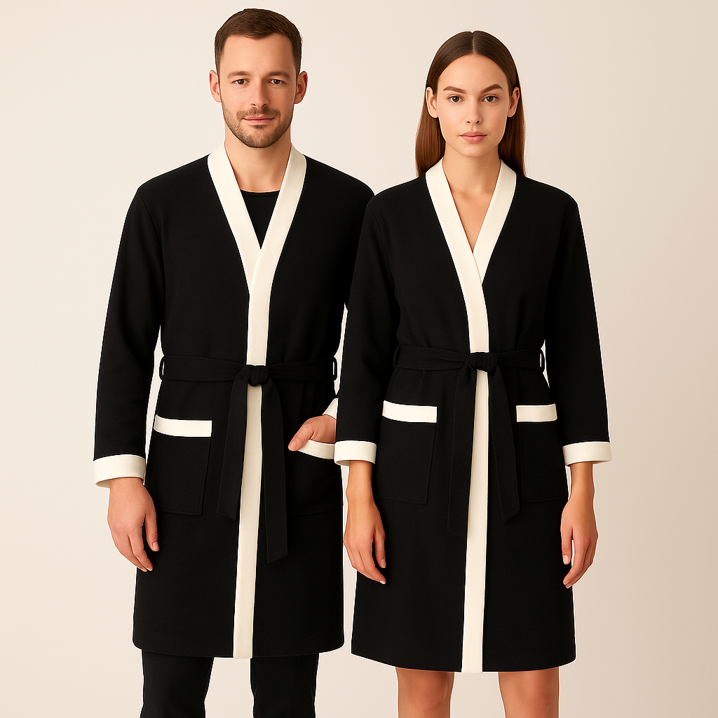 Roupão de Banho Unissex 100% Algodão Atoalhado Felpudo Adulto Macio Pós Banho Presente em Oferta na Shopee