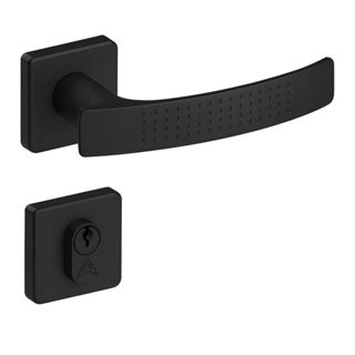 Fechadura Porta De Madeira Externa Aliança Dots Roseta Inox Preto em Oferta na Shopee