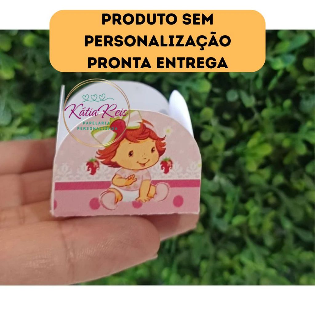 Forminha de Docinho / Brigadeiro Moranguinho Baby /  Sem Personalização