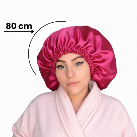 Touca de Cetim extra grande dupla face anti frizz