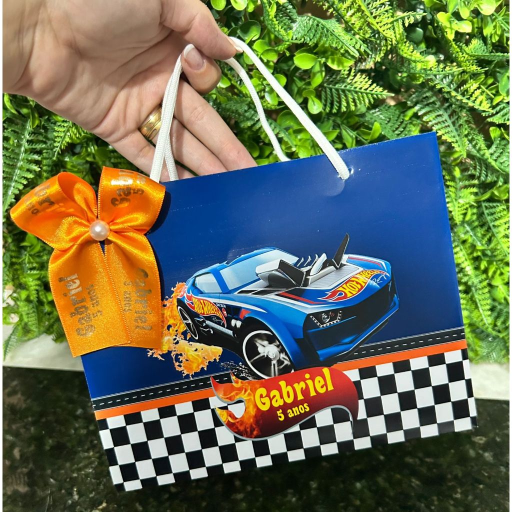 PEGUE E MONTE Sacolinha Surpresa Personalizada Hotwhells | Lembrancinhas | Festa Aniversário | Lancheirinha