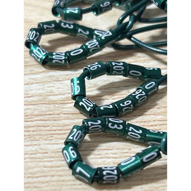 5 Anilhas aluminio, FECHADAS, tarin, pintassilgo, Curio e aves de mesmo porte.