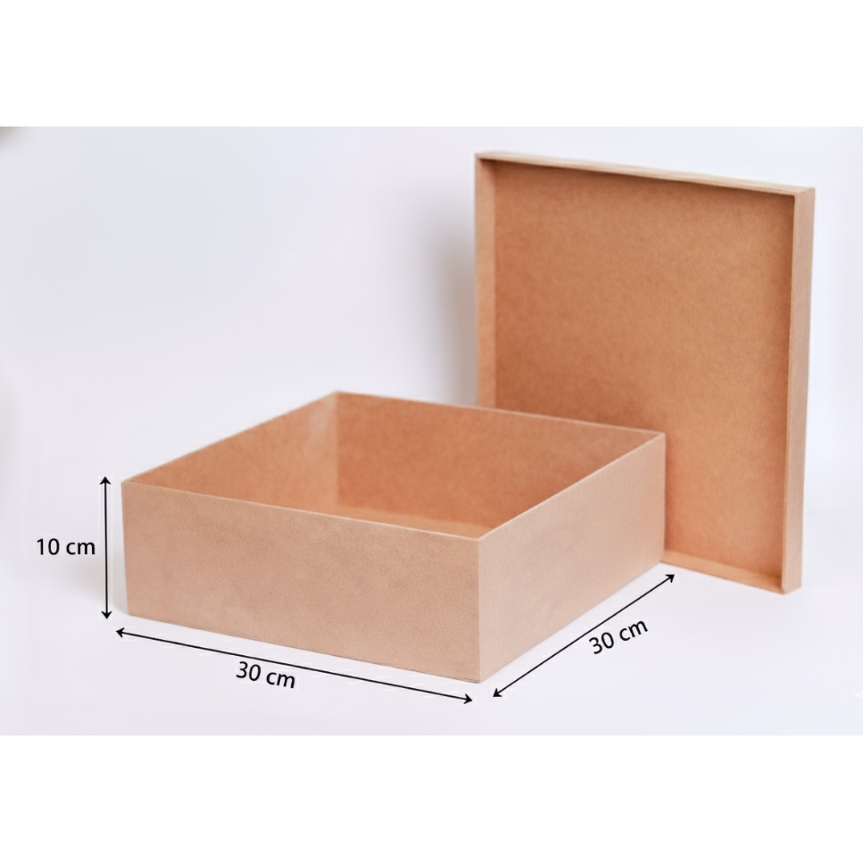 CAIXA MDF C/TAMPA | 30x30x10CM - 3MM MADEIRA CESTAS, LEMBRANÇAS, ORGANIZADOR em Oferta na Shopee