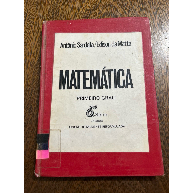 Livro Matemática 6ª Série