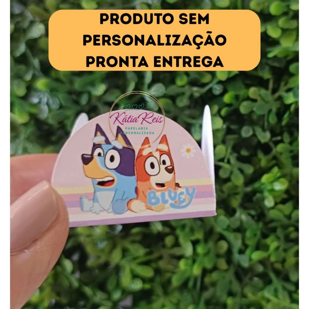 Forminha de Docinho / Brigadeiro Bluey Rosa/ Sem Personalização