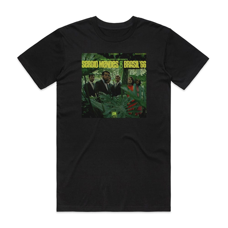 Camiseta Preta Sergio Mendes and Brasil 66 Herb Alpert Presents Sergio Mendes