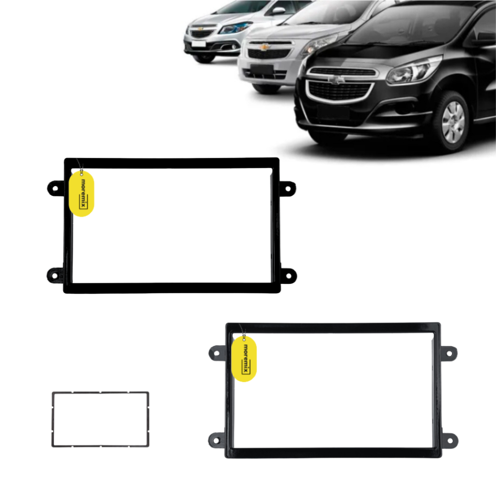 Moldura 2 Din Multimidia 7 polegadas Onix Cobalt Spin Prisma 2012 2013 2014 2015 2016 2017 2018 2019