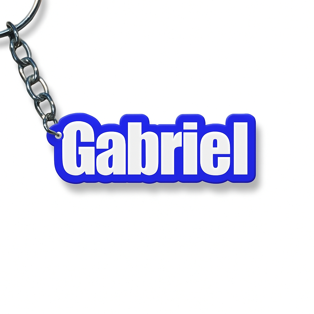 Kit de Chaveiros Personalizado Qualquer Nome ou Palavra Colorido Nomes Variados Com Argola