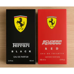 Kit 2 perfumes masculino 100ml cada Ferrari Black e Ferrari Red