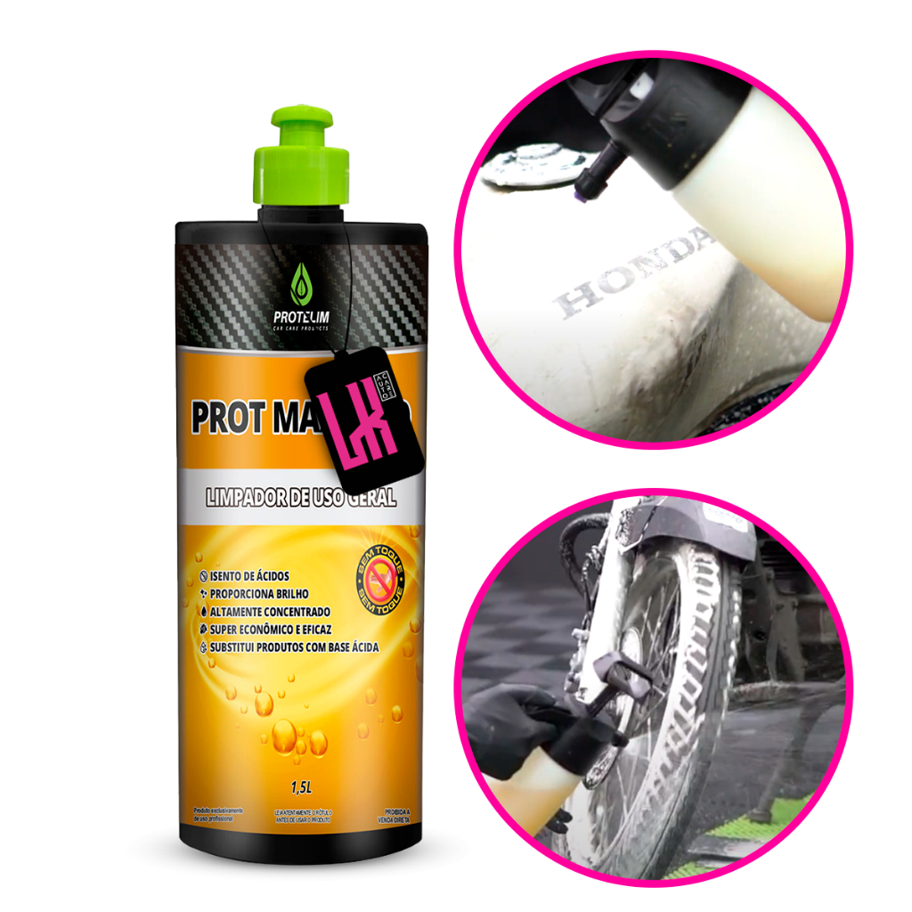 Prot Max 5000 1,5L Protelim - Shampoo Lavagem Sem Toque Concentrado