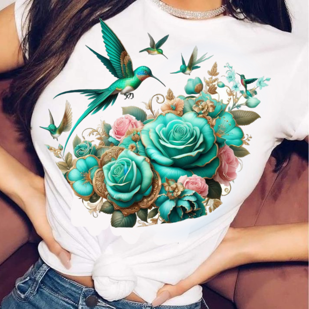 blusinha feminina moda basica manga curta estampa tshirt P ao GG em Oferta na Shopee