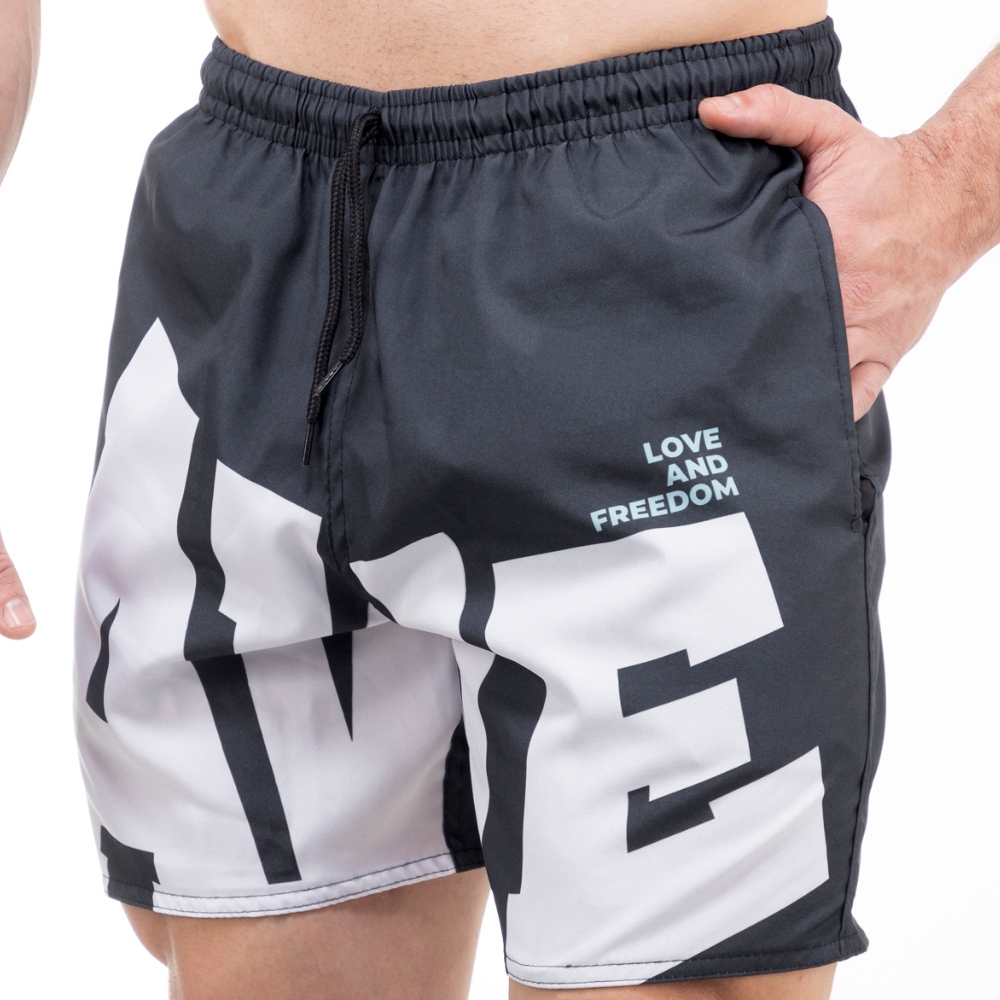 Bermuda Masculina Minimalista Tactel Com Elastano Academia Treino Dia a Dia Laeve em Oferta na Shopee