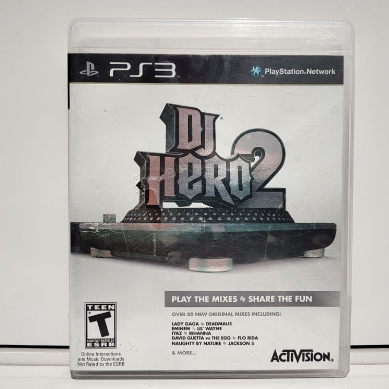 DJ Hero 2 PS3 Game Completo Mídia Física Jogo Seminovo