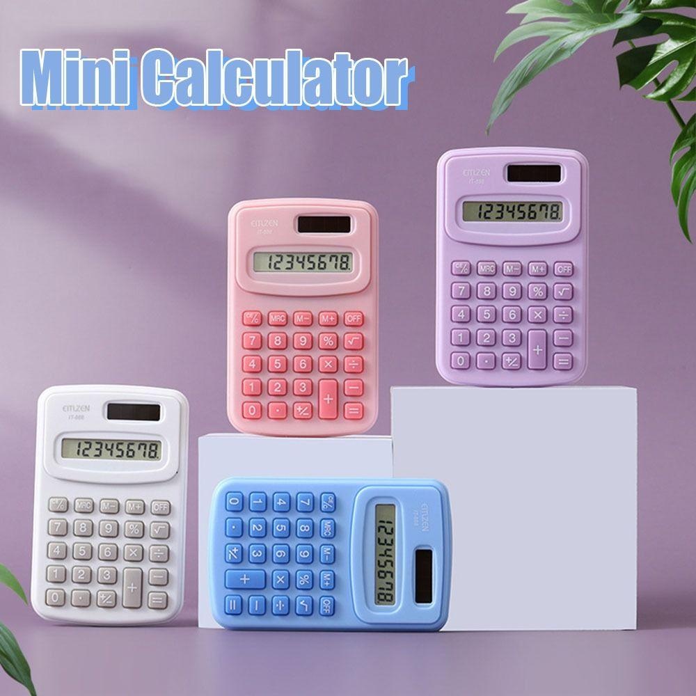 Calculadora Compacta de 9 Funções e 24 Dígitos - Escolha sua cor