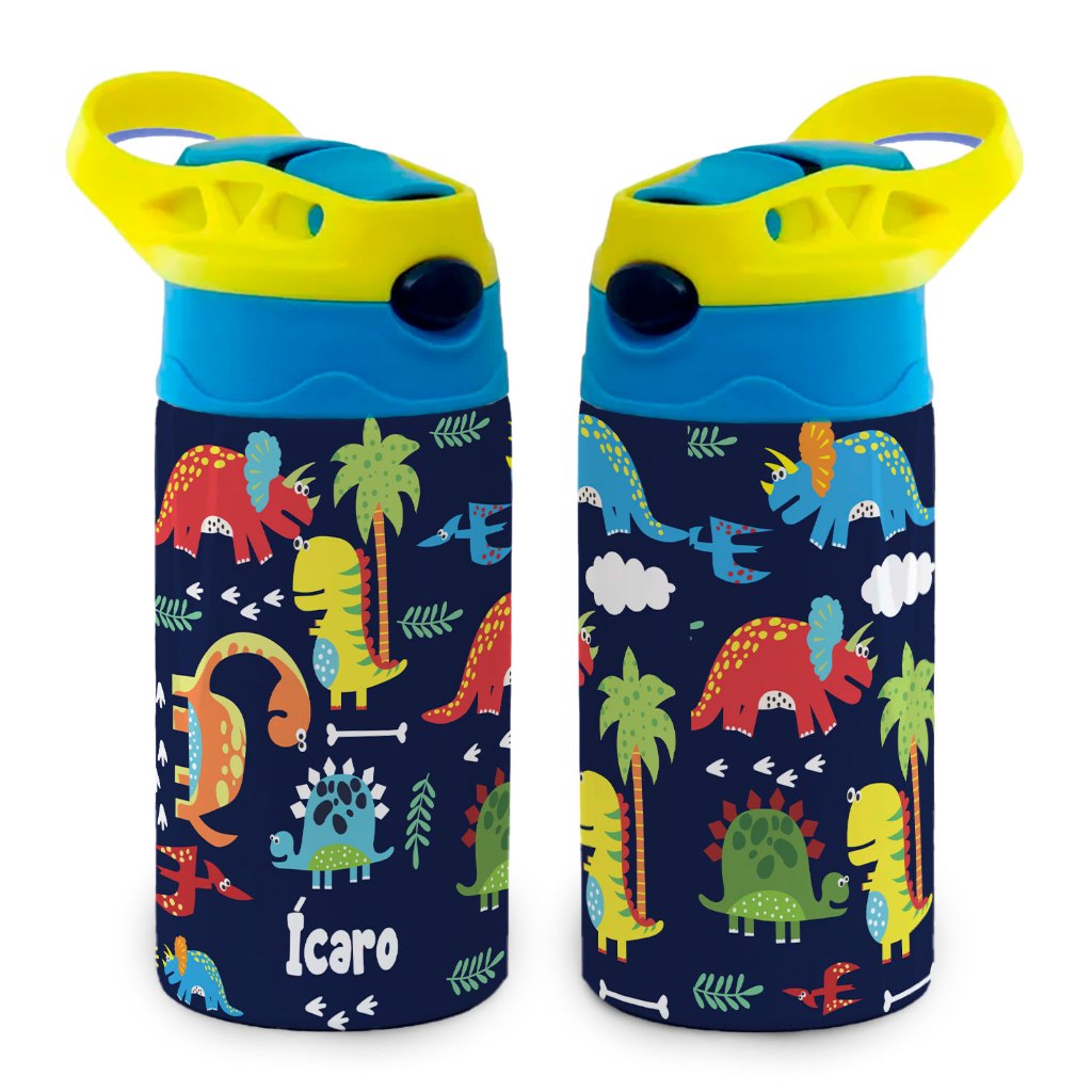 Garrafa Dinossauro Floresta Térmica Infantil, Estilo Radical e Diversão em Oferta na Shopee