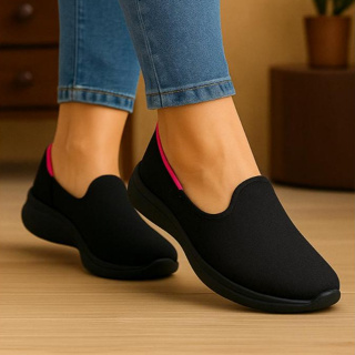 Tenis Feminino Ortopedico Casual Dia a Dia Estilo Sapatilha Elegante em Oferta na Shopee