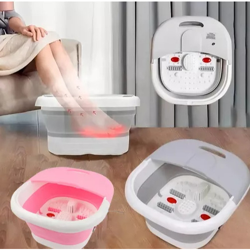 Hidromassagem para os Pés Banheira de Pedicure Portátil 110V 220V Hidromassageador Com Rolos Ofurô em Oferta na Shopee