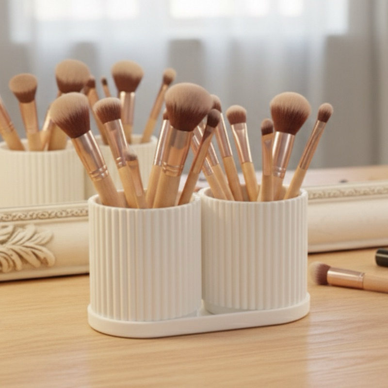 kit 2 Porta pincel - Organizador Multiuso de Mesa Porta Lápis, Canetas, Escova de Dentes