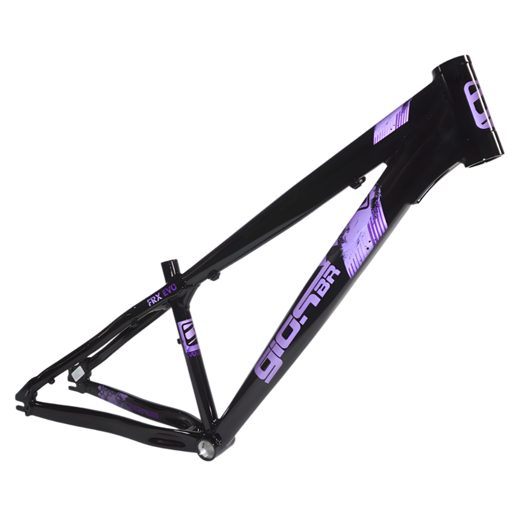 Quadro Gios Frx Evo Aro 26 Wheeling Bike Grau Preto e Roxo 2026