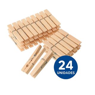 Prendedores de Roupa de Madeira em Oferta na Shopee