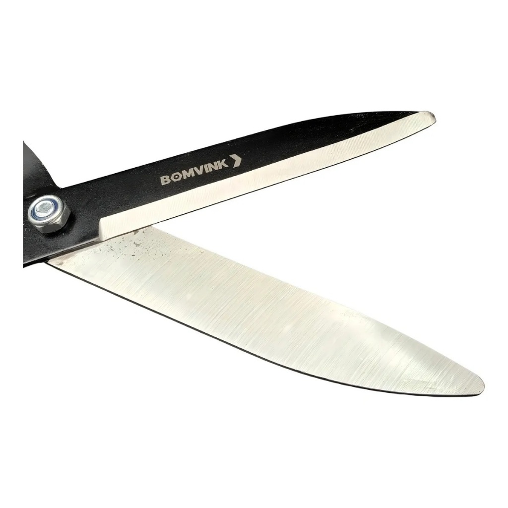 Tesoura Profissional P/ Cerca Viva E Grama Jardinagem 53cm Cor Preto
