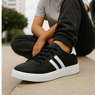 Tênis Infantil Menino Menina Preto Escolar Colegial Volta as Aulas Casual Festa Passeio 28 ao 36 em Oferta na Shopee