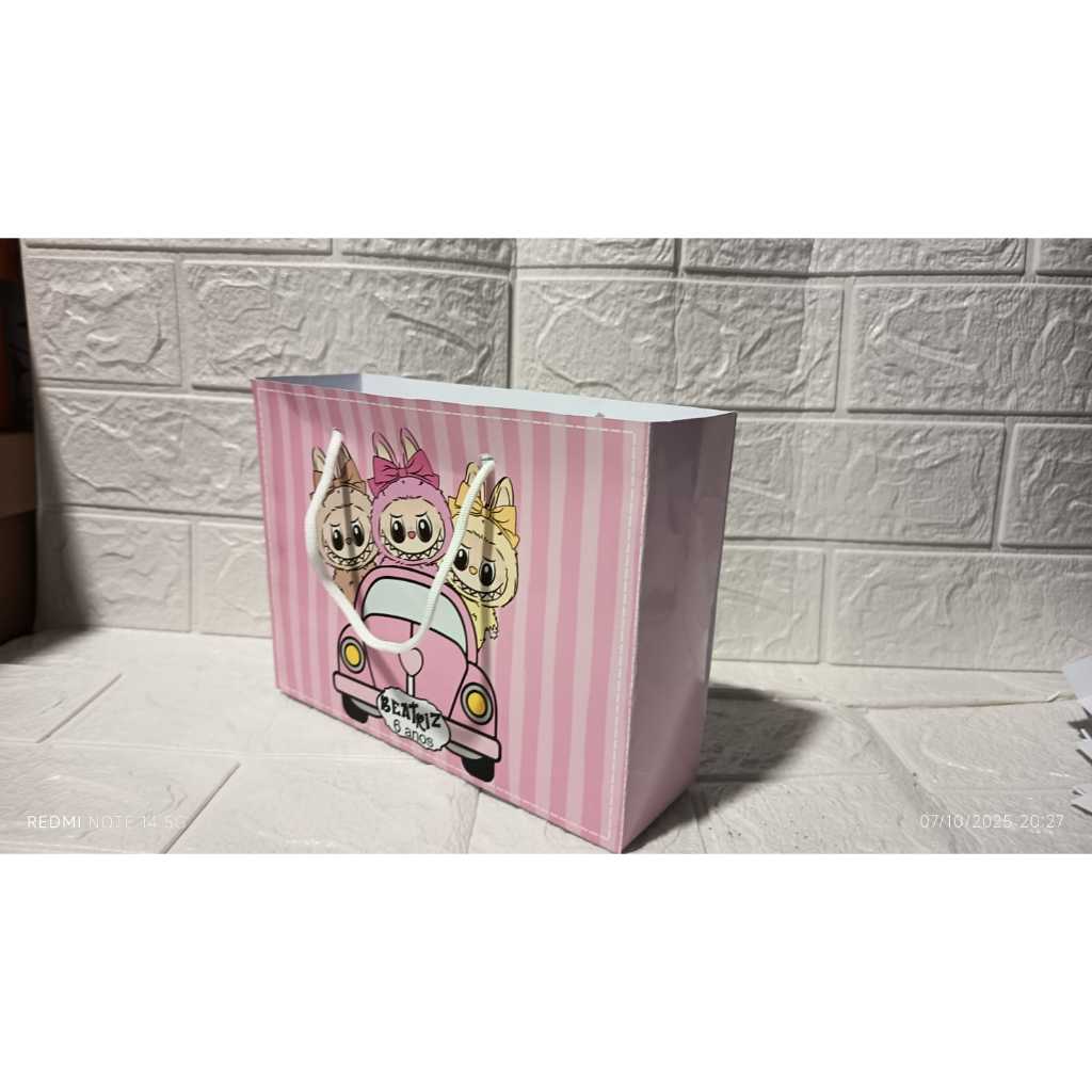 Sacolinha Personalizada M Lembrancinha(QUALQUER TEMA) PEGUE E MONTE