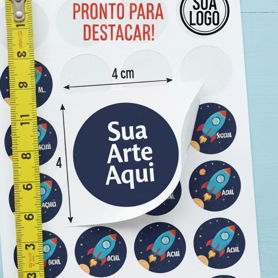 ADESIVOS PERSONALIZADO 4X4 CORTADO em Oferta na Shopee