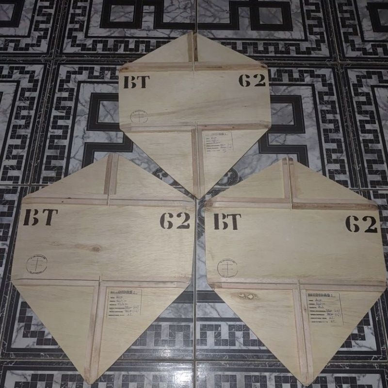 Forma gabarito  para fabricações de pipas modelo Britt  62cm