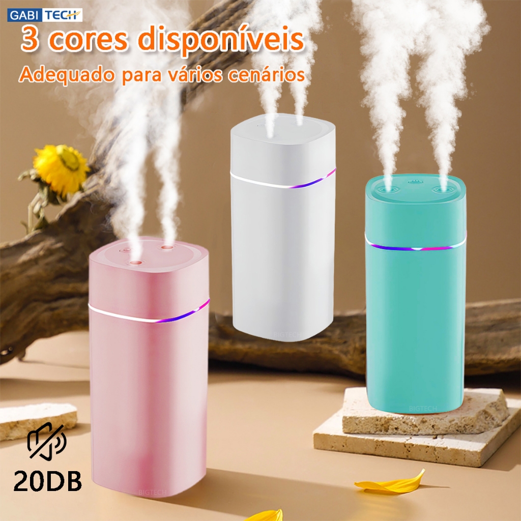 Purificador Umidificador De Ar Difusor 600ml Aroma Terapia De Ambiente Mesa E Aromatizador Ultrassônico