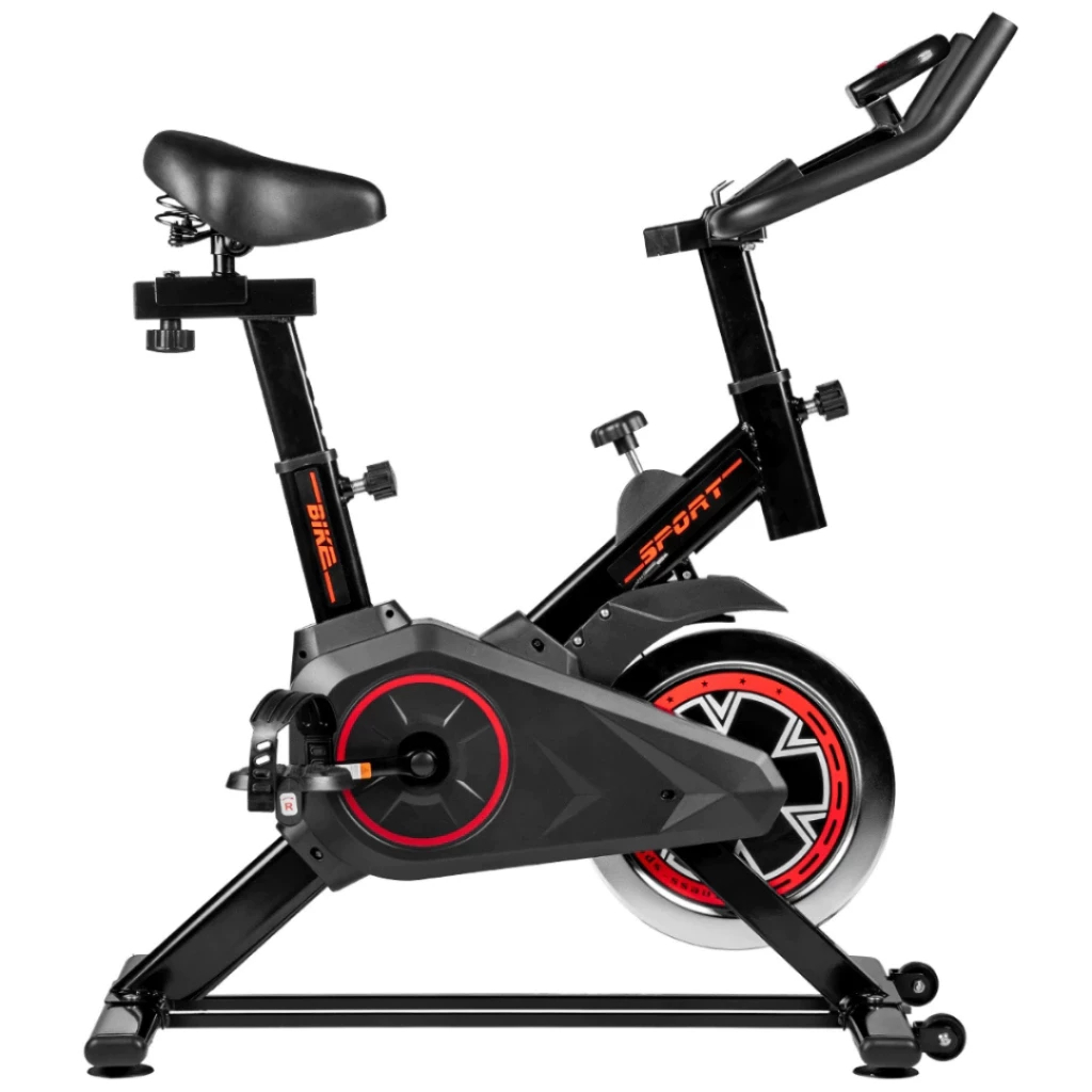 Bicicleta Spinning Ergométrica Semi Profissional Sport Preto até 120kg Aeróbico Ginástica Academia