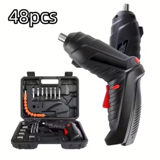 kit Parafusadeira/furadeira 48 Pçs À Bateria Carregador Usb (Dupla posição) Oferta especial em Oferta na Shopee