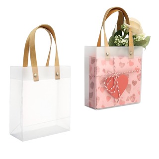 Sacola Transparente Alça Para Festa Aniversário 25cm em Oferta na Shopee