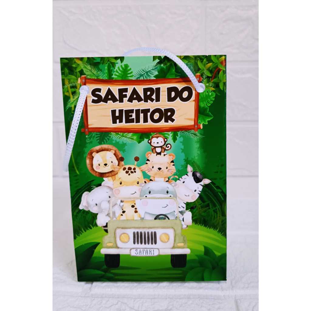 Sacolinha Surpresa Personalizada P Lembrancinha com NOME E IDADE(QUALQUER TEMA) PEGUE E MONTE