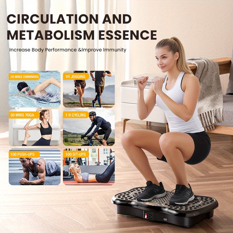 Plataforma Vibratoria Exercicios Com Som Bluetooth Treino Completo Controle Remoto em Oferta na Shopee