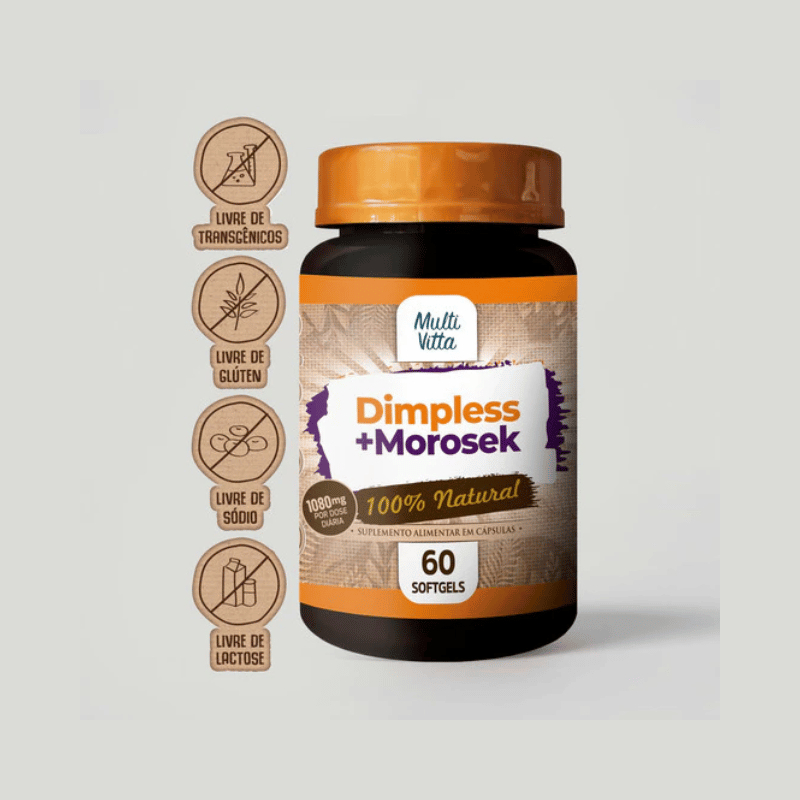 (Recomendado) Dimpless + Morosil 1080mg 60 caps | Multivitta em Oferta na Shopee