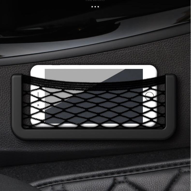 Universal Lado Do Assento De Carro De Volta Saco De Rede De Armazenamento Organizador De Bolso Titular Telefone Preto em Oferta na Shopee